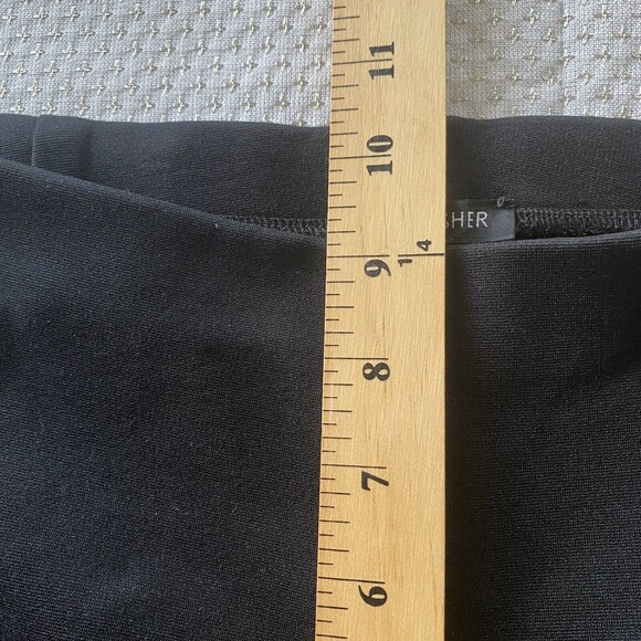 Eileen Fisher Black Pull On Pants Ankle Medium Rayon Nylon Spandex Blend Career - Picture 6 of 9